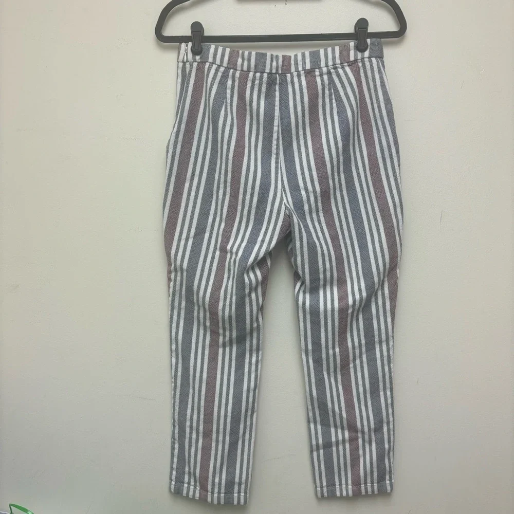 Free People Striped Mod Linen Pants